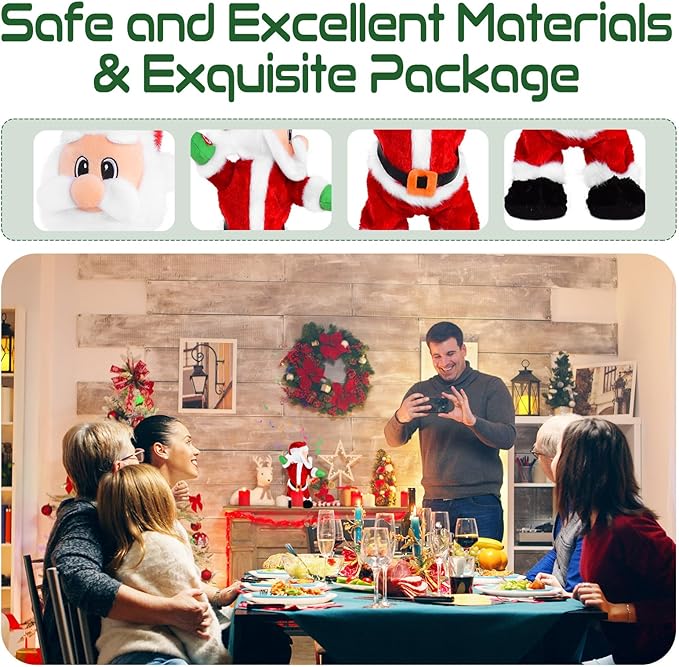 Танцующий Санта-Клаус (Тверк), Санта трясущий попой, Музыкальная анимированная новогодняя игрушка для детей (Поет на английском)